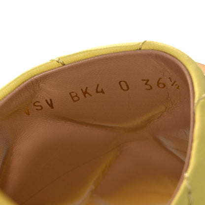 Valentino Garavani Nappa Roman Stud Flat Slide Sandals 36.5 Lime Sorbet 6 of 10