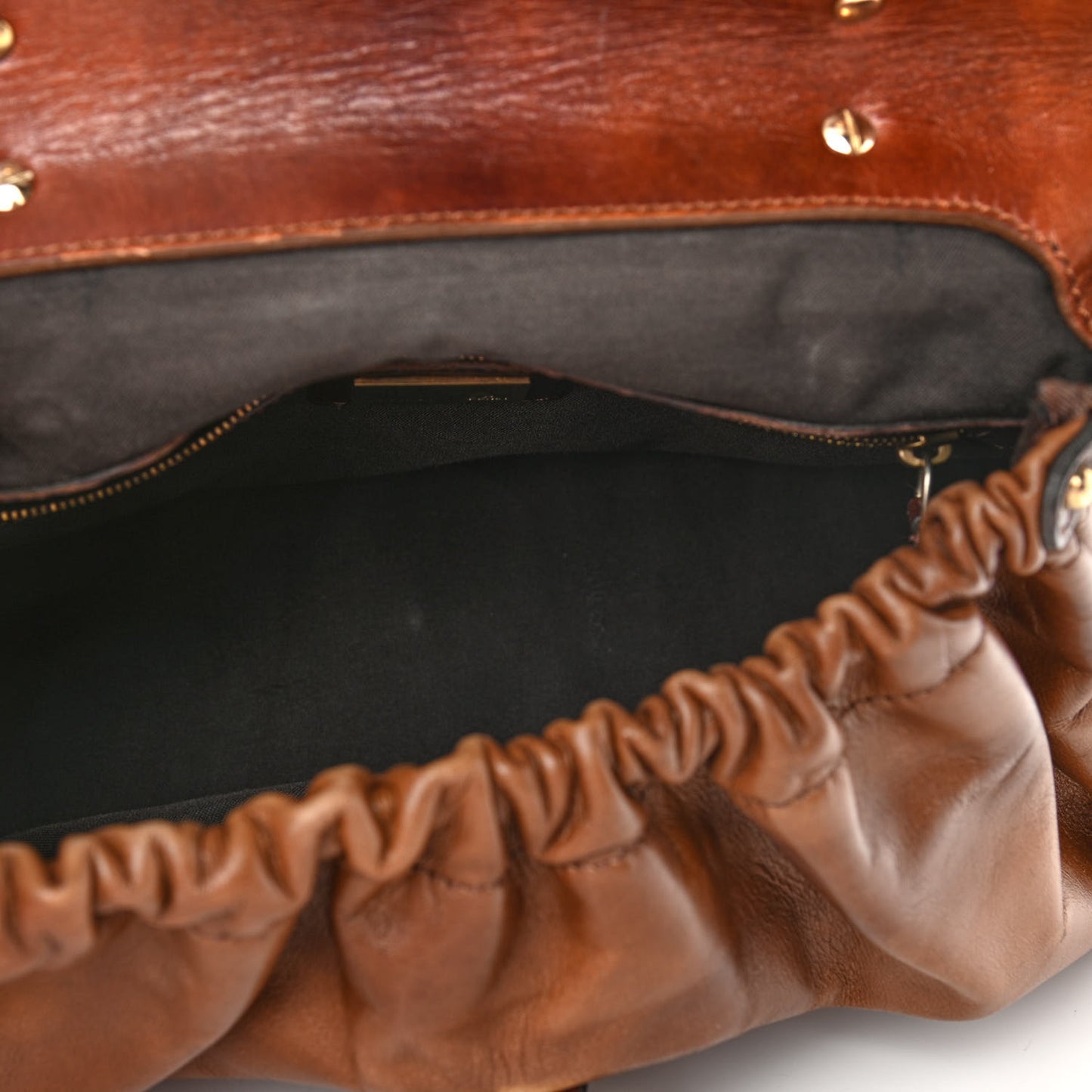 Calfskin Medium Magic Bag Brown