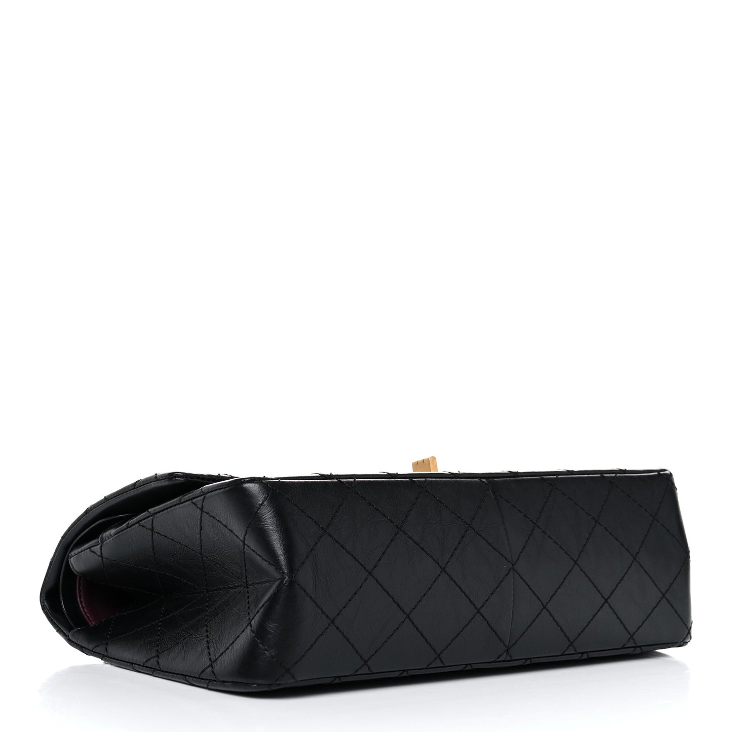 Aged Calfskin Quilted 2.55 Reissue 226 Flap Black