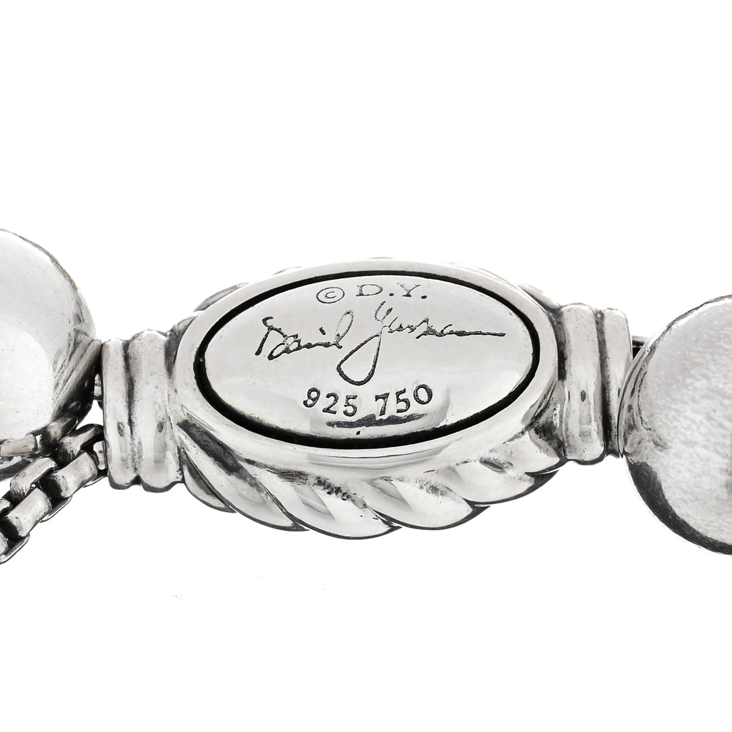 Sterling Silver 18K Yellow Gold Pearl Elements Bead Bracelet
