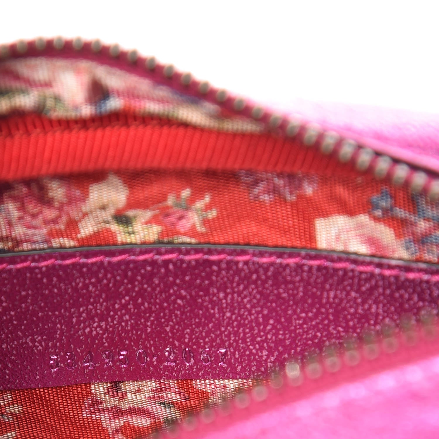 Gucci Laminated Nappa Trapuntata Mini Zumi Shoulder Bag Fuxia 7 of 9