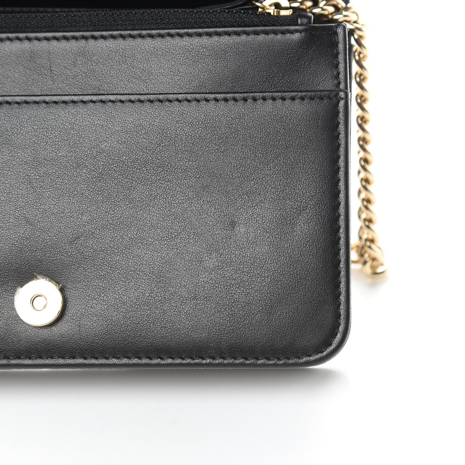 Chanel Caviar Quilted Boy Wallet On Chain WOC Black 13 of 15