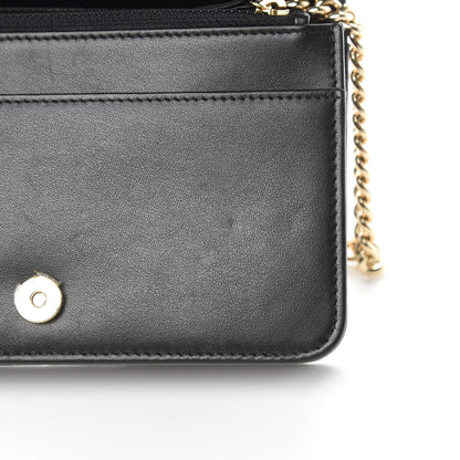 Chanel Caviar Quilted Boy Wallet On Chain WOC Black 13 of 15