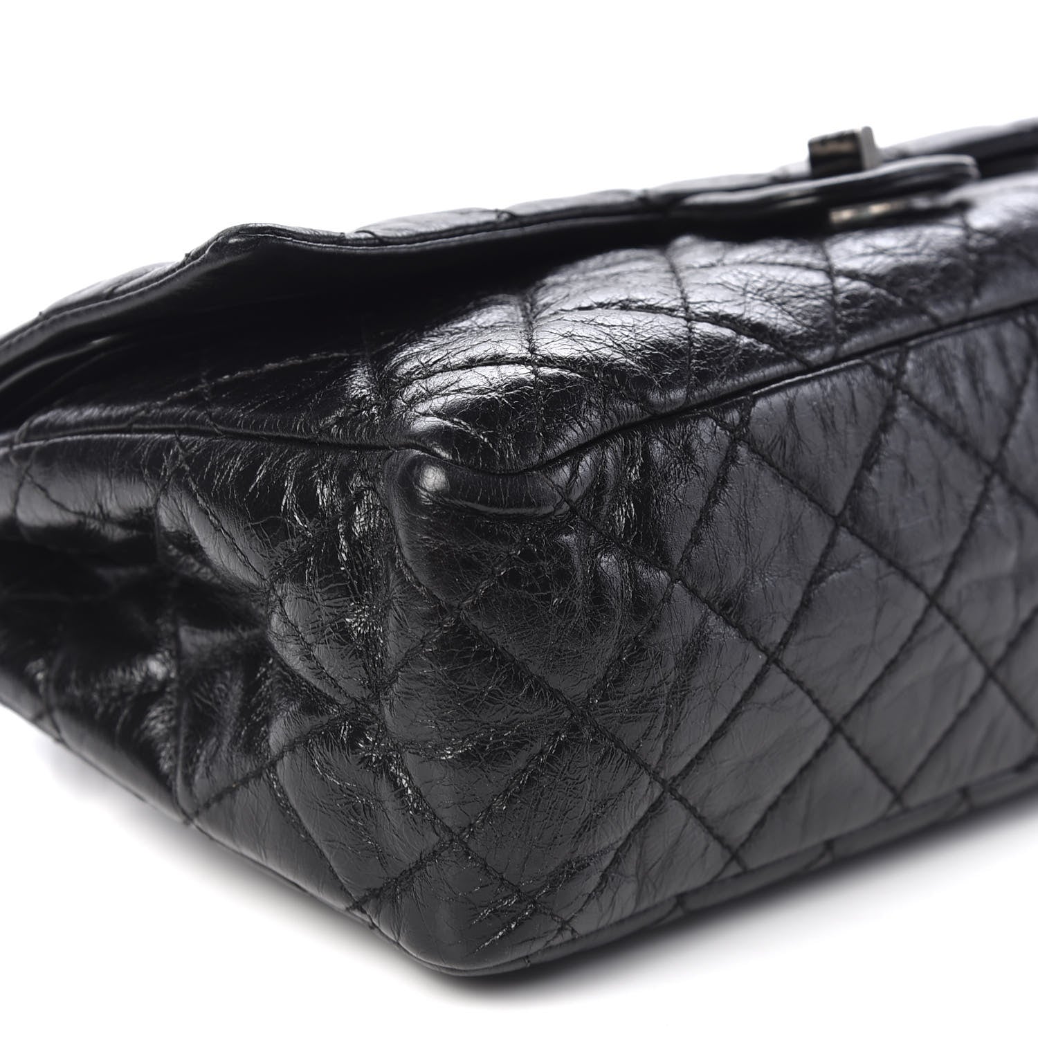 Chanel Aged Calfskin Quilted 2.55 Reissue 226 Flap So Black 5 of 9