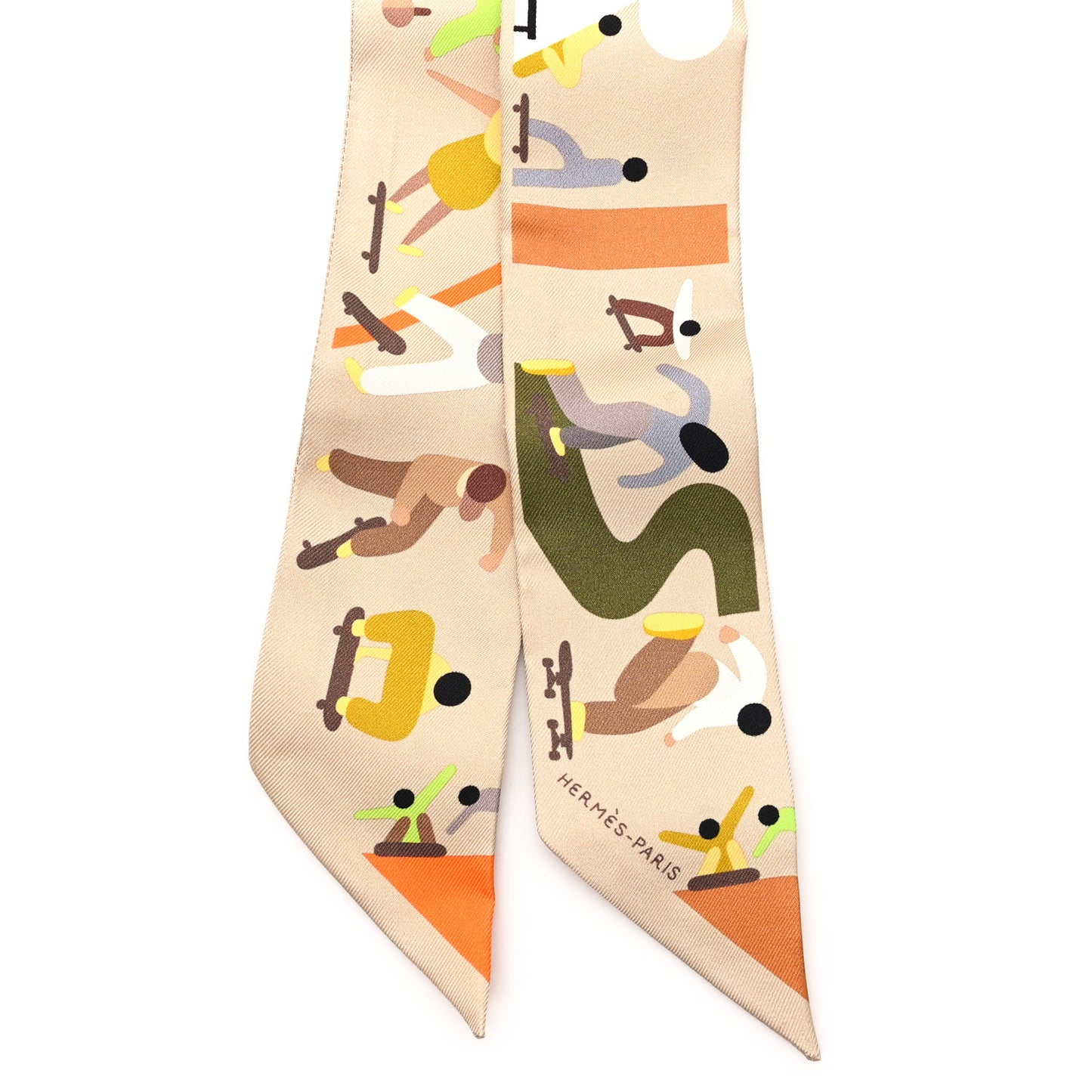 Silk Figures Libres Twilly Beige Vert Orange