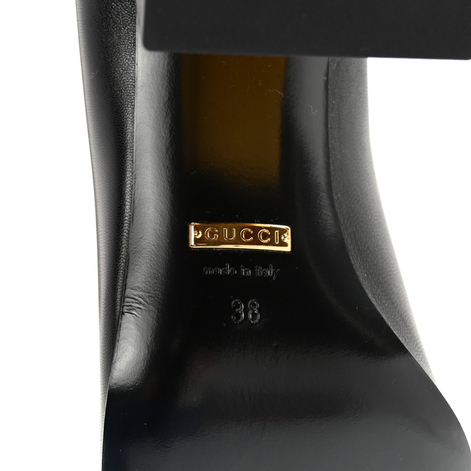 Gucci Malaga Kid Horsebit 75mm Pumps 38 Black 6 of 11