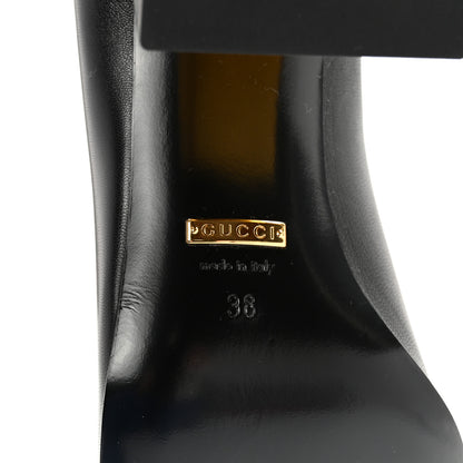 Gucci Malaga Kid Horsebit 75mm Pumps 38 Black 6 of 11