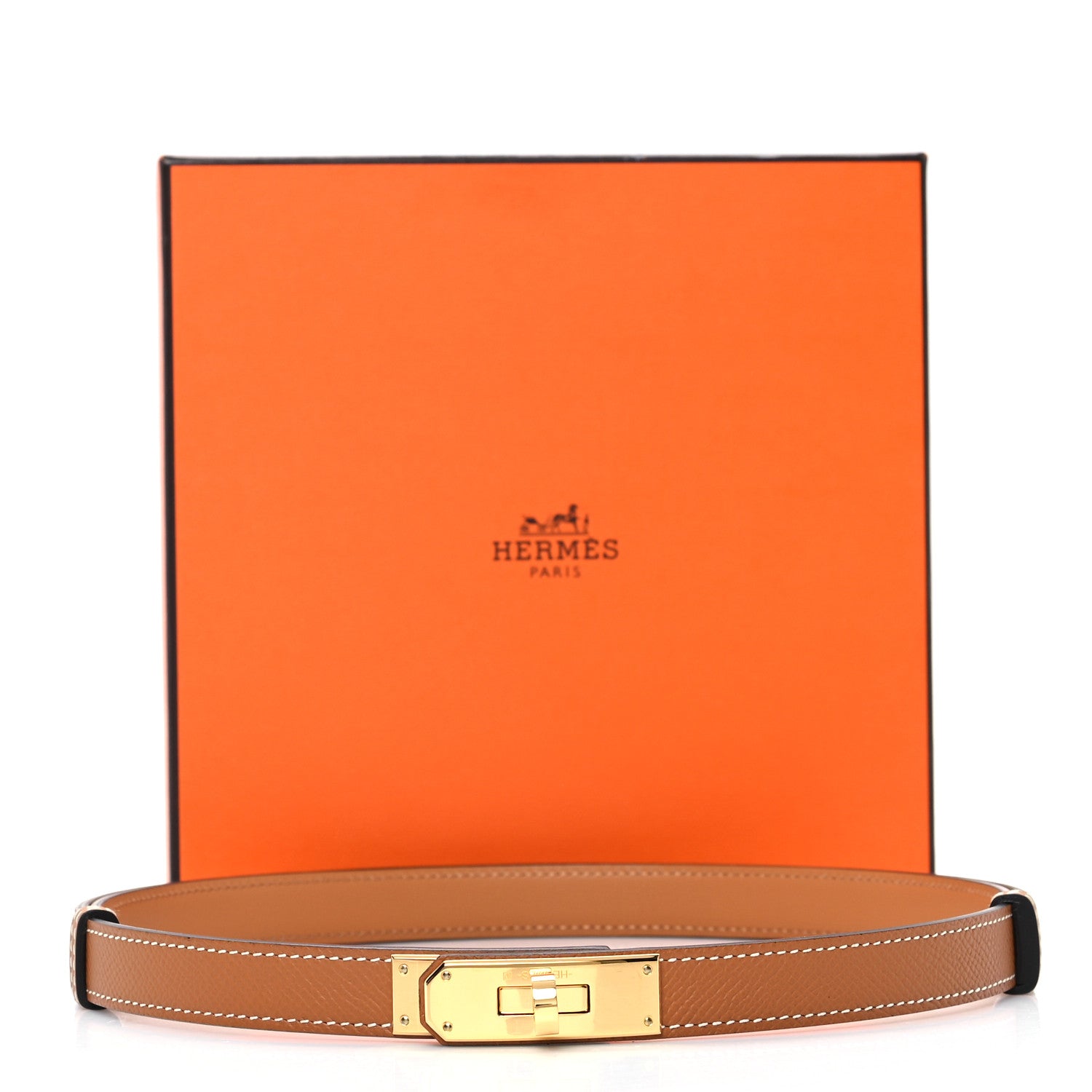 Hermes Epsom Kelly Belt Gold 4 of 4