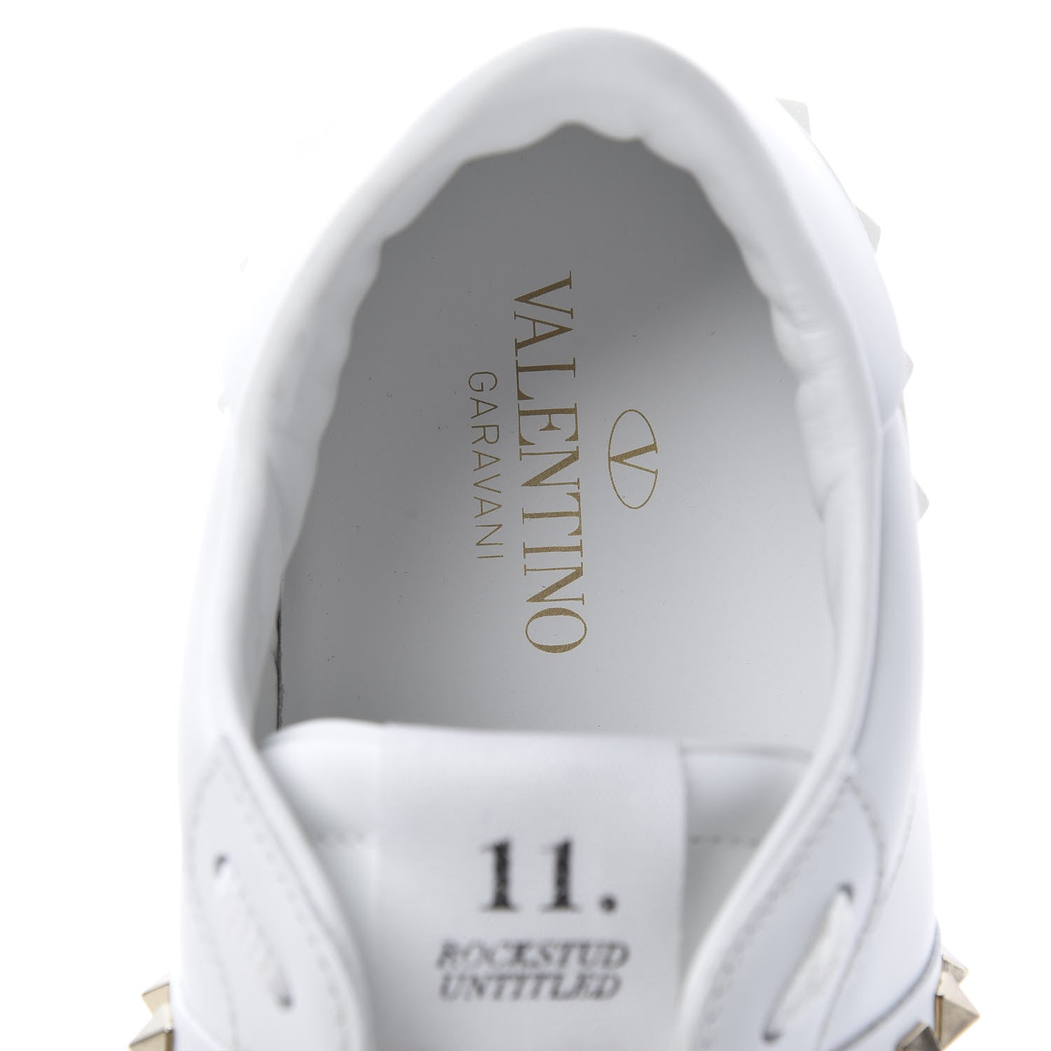 Valentino Garavani Calfskin Mens Rockstud Untitled Open Sneakers 43 White 7 of 10