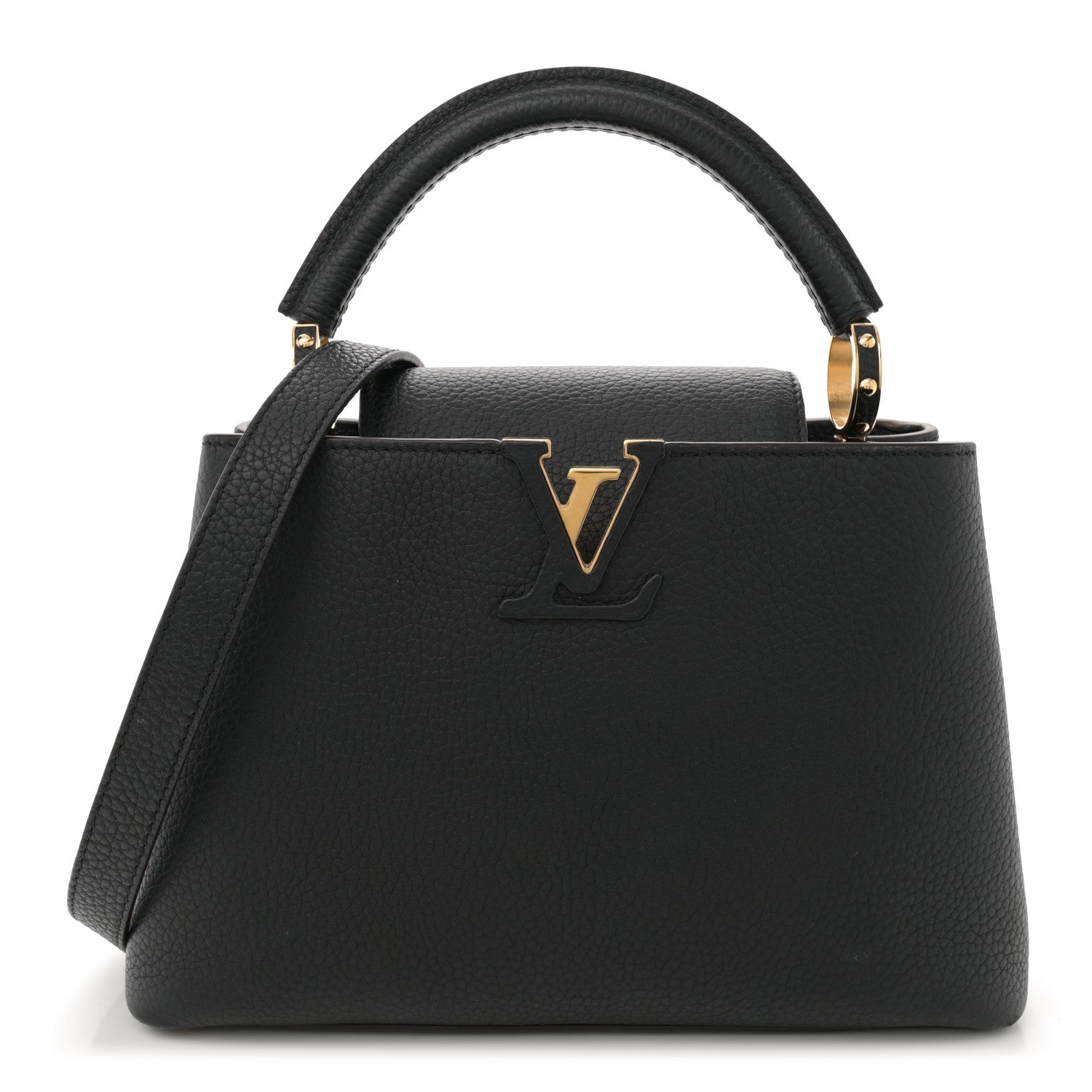 Louis Vuitton Taurillon Capucines BB Black 1 of 12