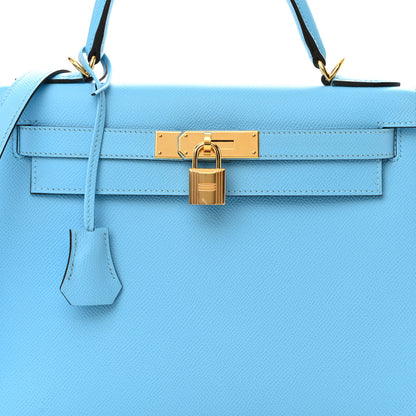 Hermes Epsom Kelly Sellier 28 Celeste 8 of 12