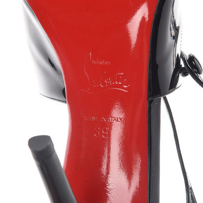 Christian Louboutin Patent Debriditoe 85 Pumps 39 Black 6 of 7