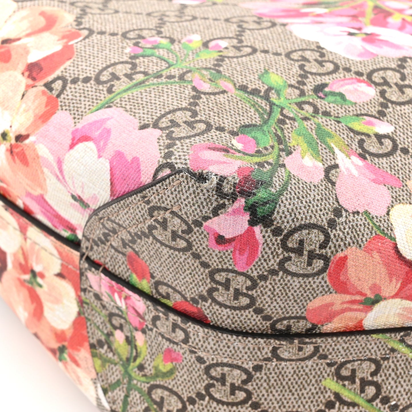 GG Supreme Monogram Blooms Small Reversible Tote Beige Multicolor Dry Rose