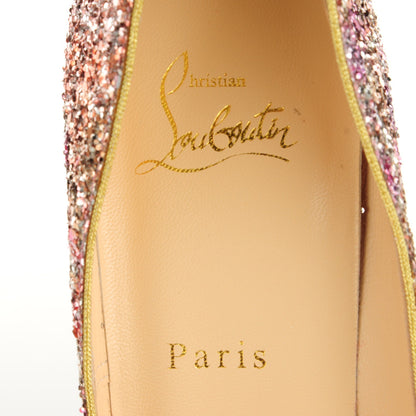 Christian Louboutin Glitter So Kate 120 Pumps 39 Rosette Gold 7 of 7