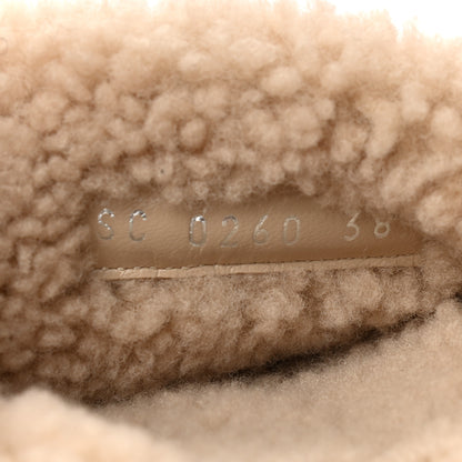 Louis Vuitton Shearling Bom Dia Flate Mules 38.5 Beige 7 of 10