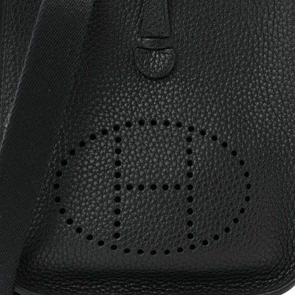 Hermes Taurillon Clemence Evelyne TPM Black 8 of 11