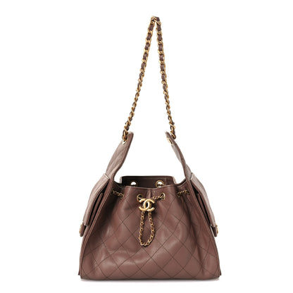 Chanel Caviar Quilted Small Chanel 25 Handbag Brown 1 of 11