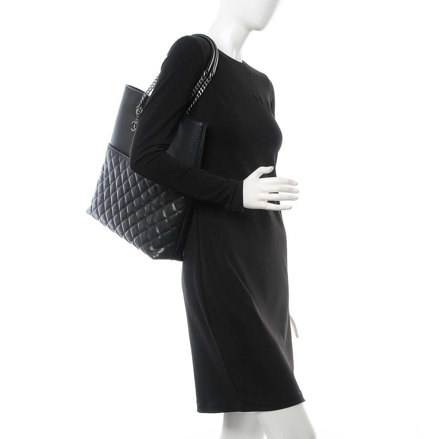 Chanel Caviar Quilted Urban Delight Tote Black 3 of 9