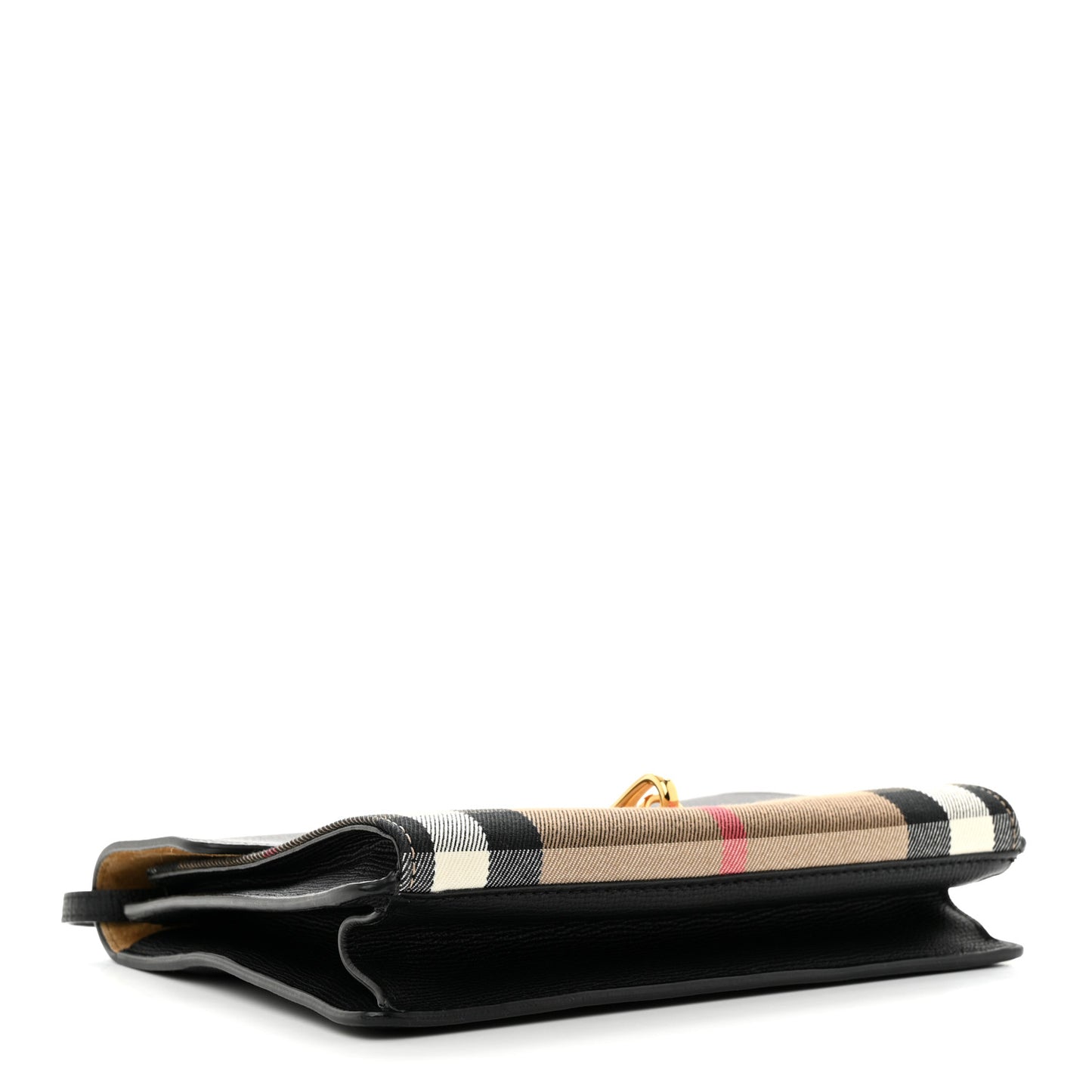 Derby Calfskin House Check Small Macken Crossbody Bag Black