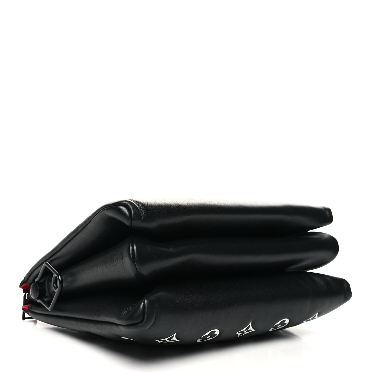 Lambskin Embossed Monogram Coussin PM Black White