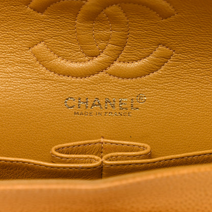 Chanel Caviar Quilted Small Double Flap Yellow 7 of 12