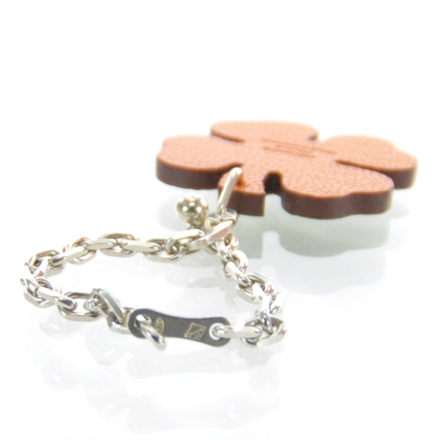 Leather Lucky Clover Key Chain