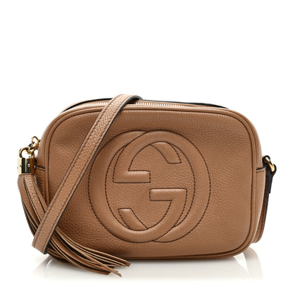 Gucci Pebbled Calfskin Small Soho Disco Bag Camelia 1 of 18