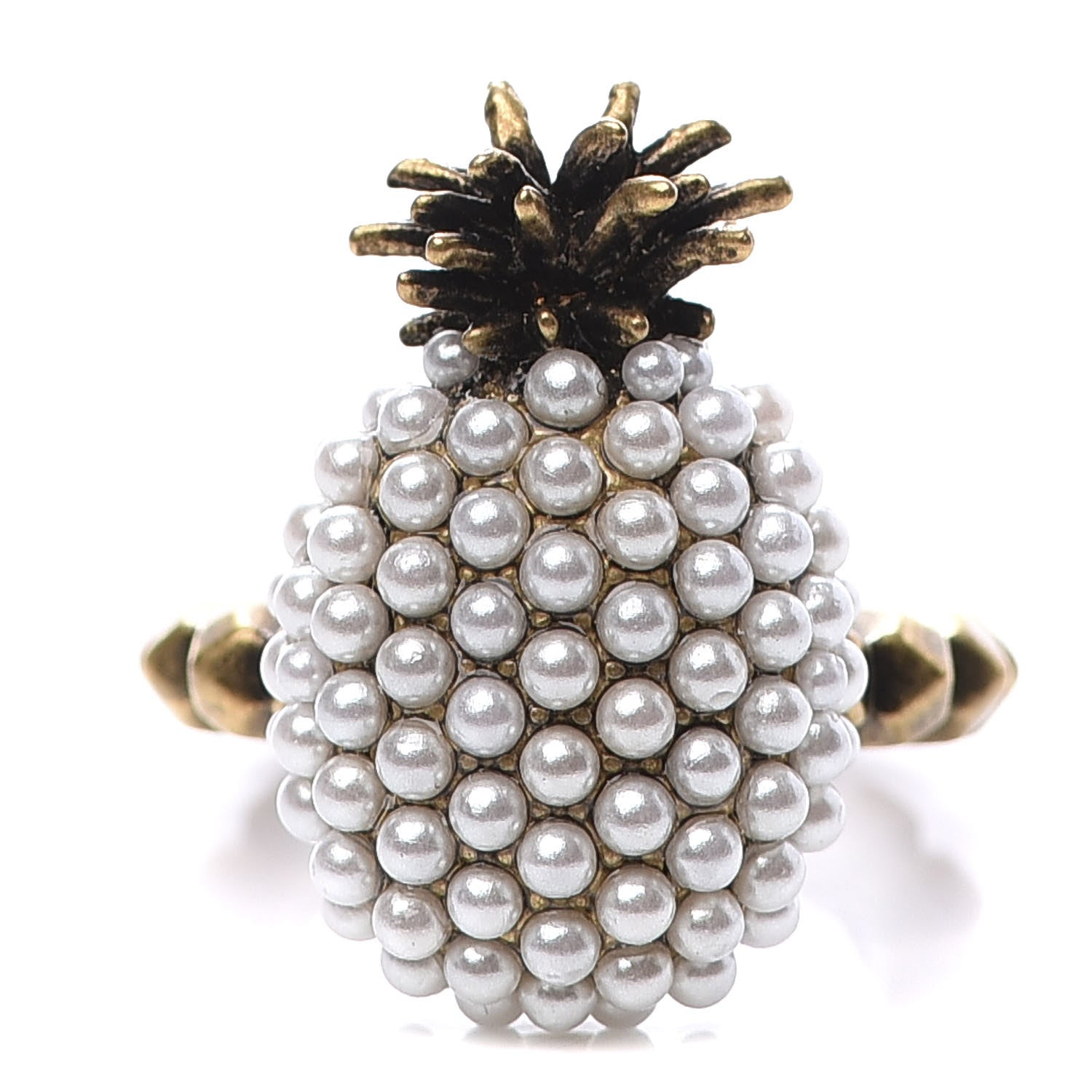 Gucci Pearl Pineapple Ring XS Cream 1 of 7