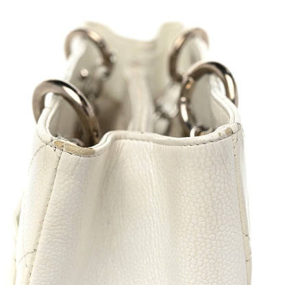 Chanel Caviar Quilted Grand Shopping Tote GST White 23 of 24