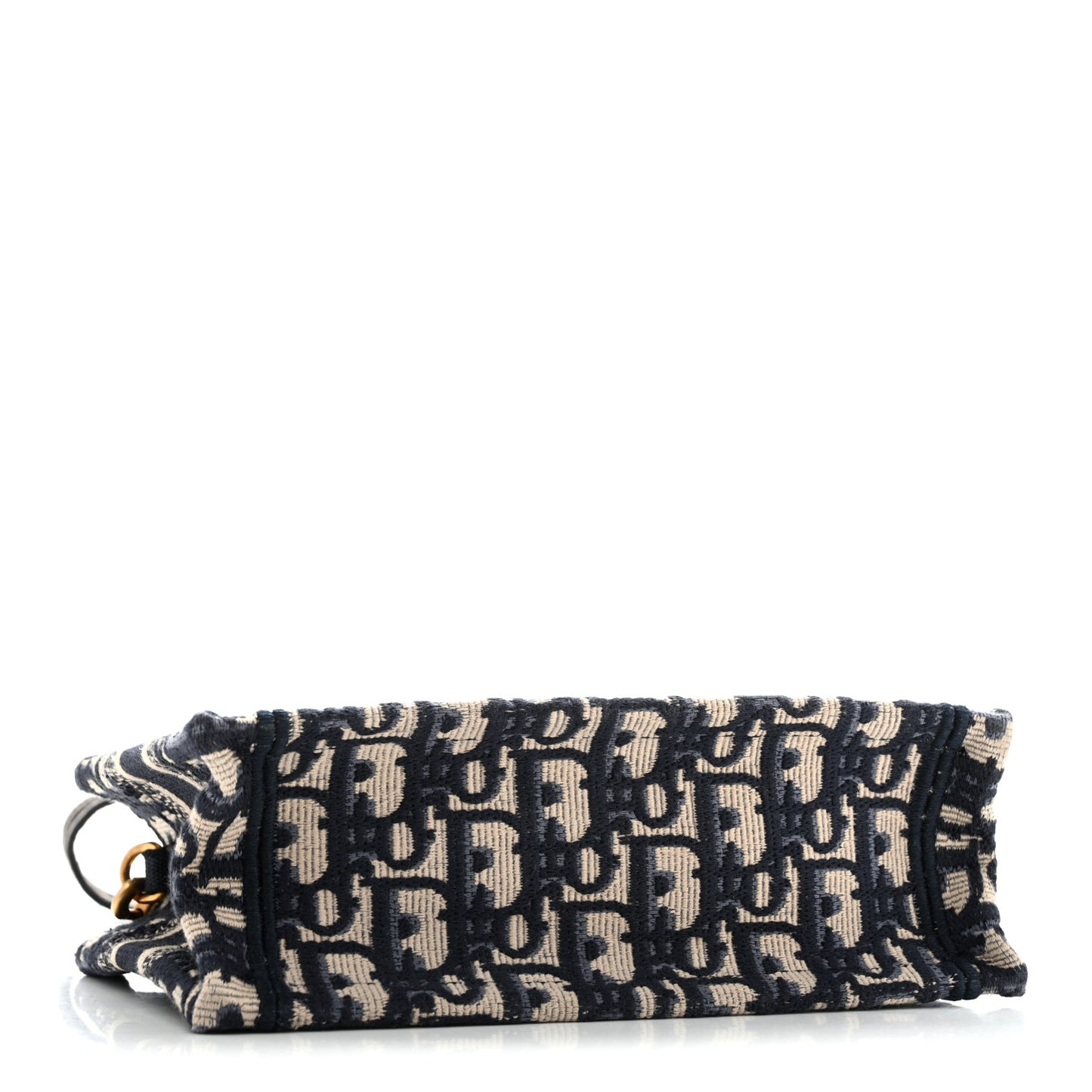 Oblique Mini Book Tote With Strap Blue Multicolor