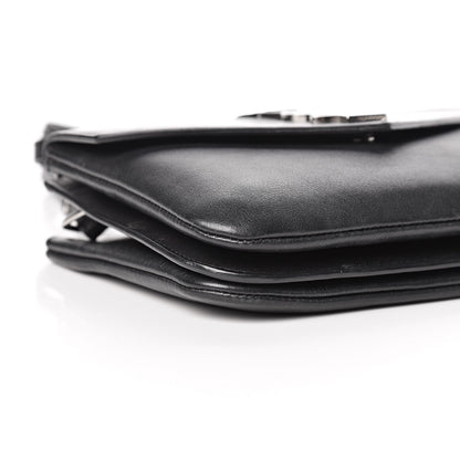 Saint Laurent Calfskin Monogram Tri Pocket Crossbody Bag Black 10 of 13