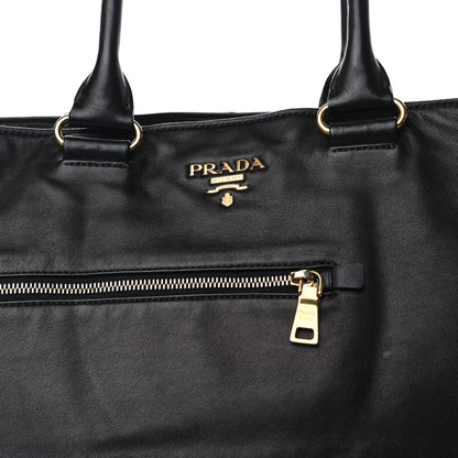 Prada Soft Calf Tote Black 9 of 9