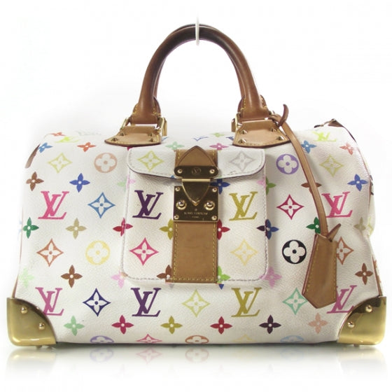 Monogram Multicolor Speedy 30 White