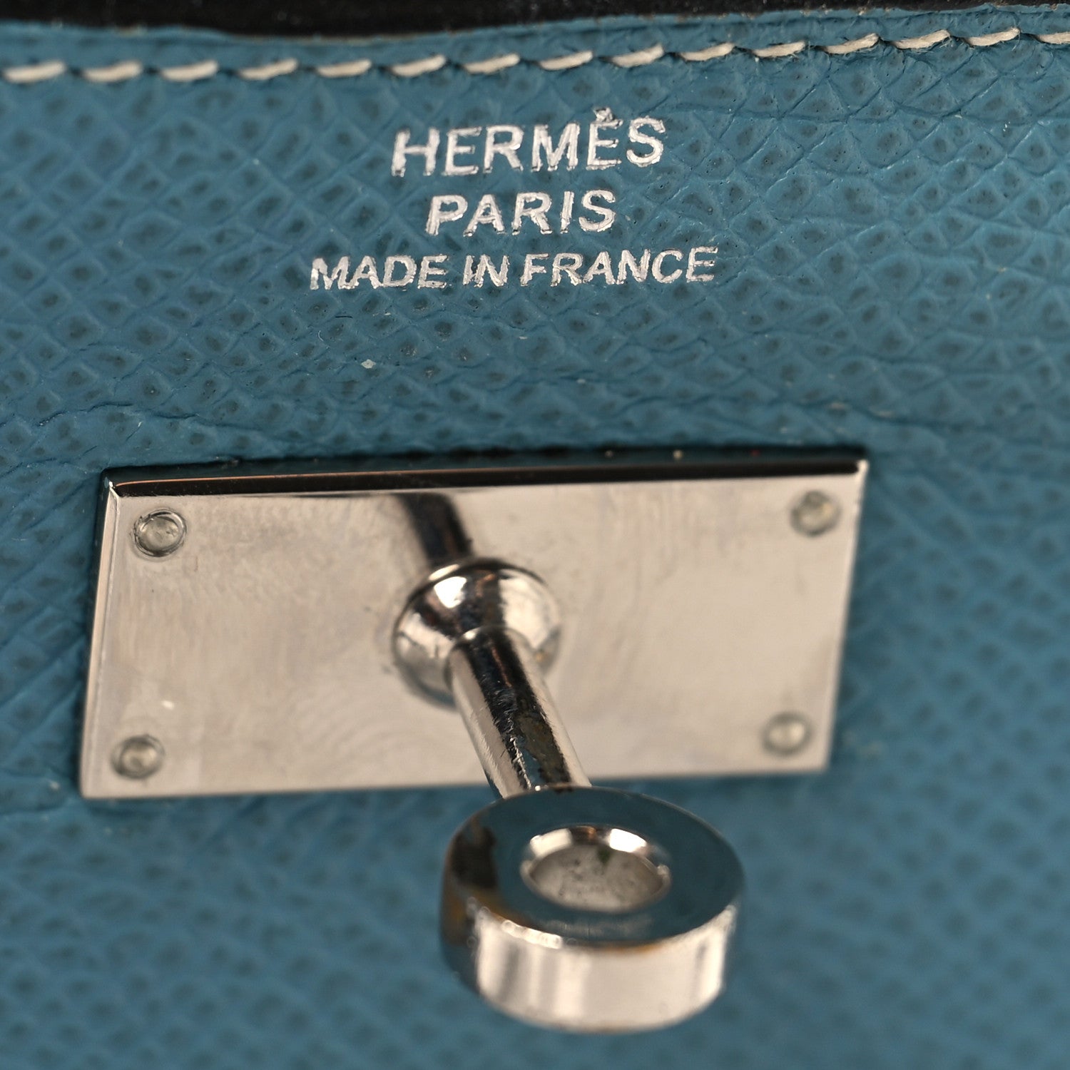 Hermes Epsom Kelly Longue Wallet Blue Jean 6 of 13