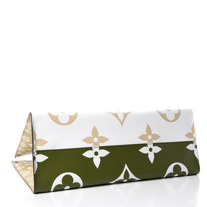 Louis Vuitton Monogram Giant Onthego GM Kaki Beige 7 of 12