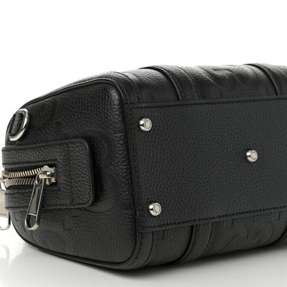 Gucci Piuma Calfskin Jumbo GG Embossed Mini Duffle Bag Black 10 of 11