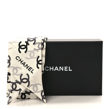 Chanel Silk CC Slim Bandeau Scarf Ecru Multicolor 4 of 4