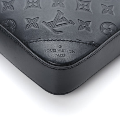 Louis Vuitton Calfskin Monogram Shadow Duo Messenger Black 10 of 11