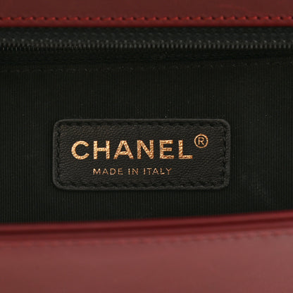 Chanel Caviar Suede Calfskin Chevron New Medium Boy Flap Burgundy 5 of 10