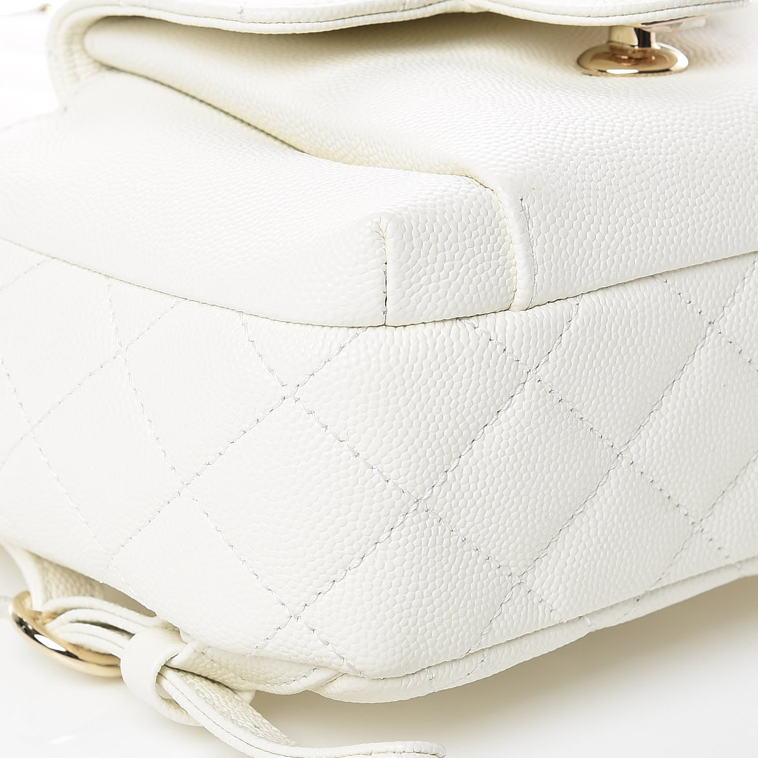 Chanel Caviar Quilted Small CC Day Backpack White 8 of 9