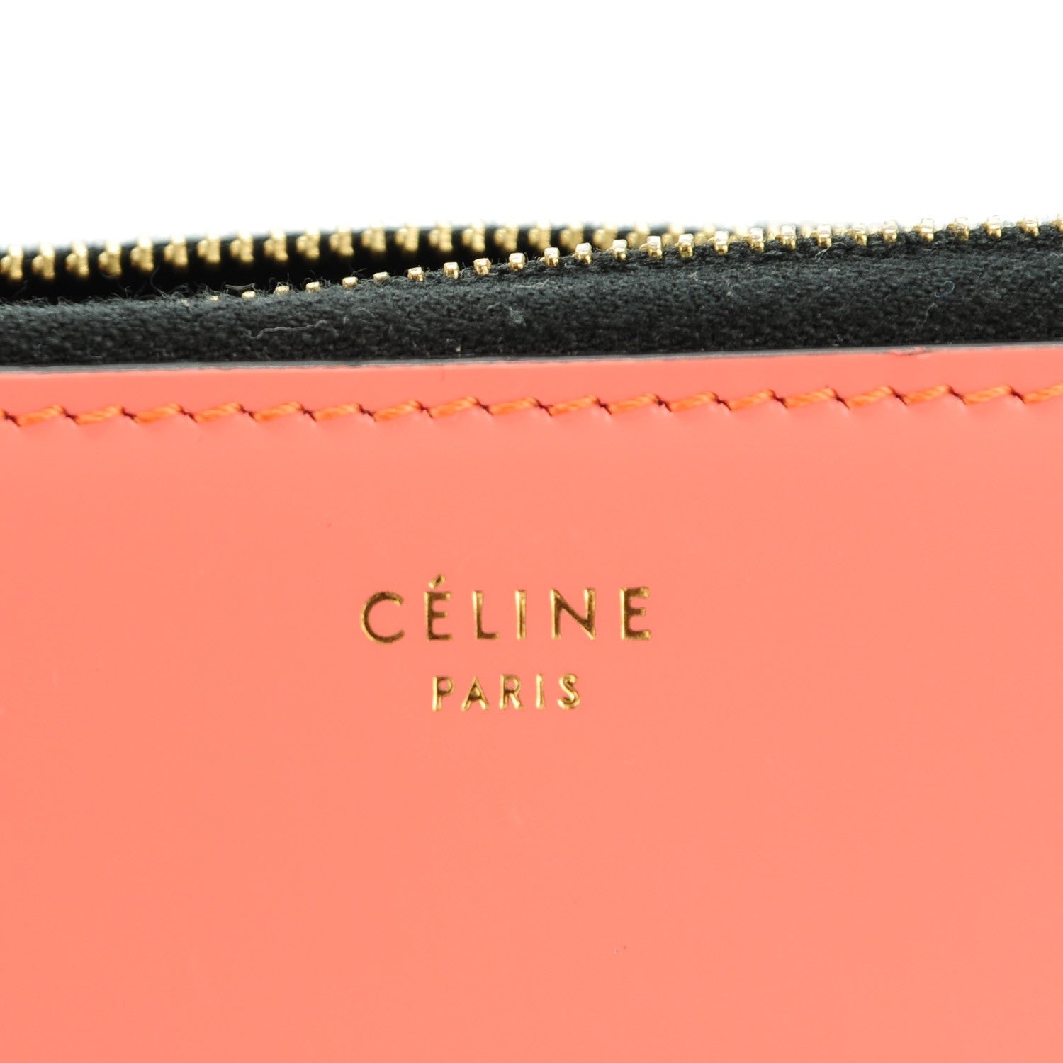 Celine Spazzolato Calfskin Large Zip Around Multifunction Wallet Pink 7 of 9