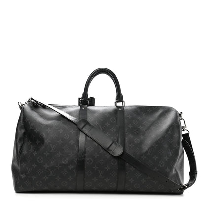 Louis Vuitton Monogram Eclipse Keepall Bandouliere 55 1 of 11