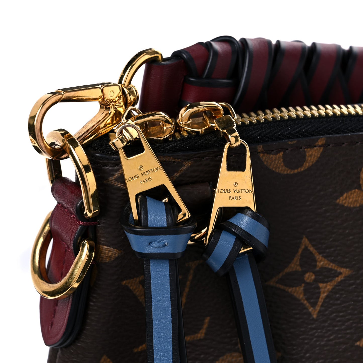 Monogram Beaubourg Hobo Mini Bordeaux Red Peach Safran Blue Jean Blue