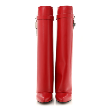Givenchy Calfskin Shark Lock Pant Boots 37 Red 3 of 9