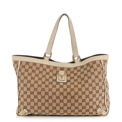 Gucci Monogram Large Abbey Tote Off White 1 of 7