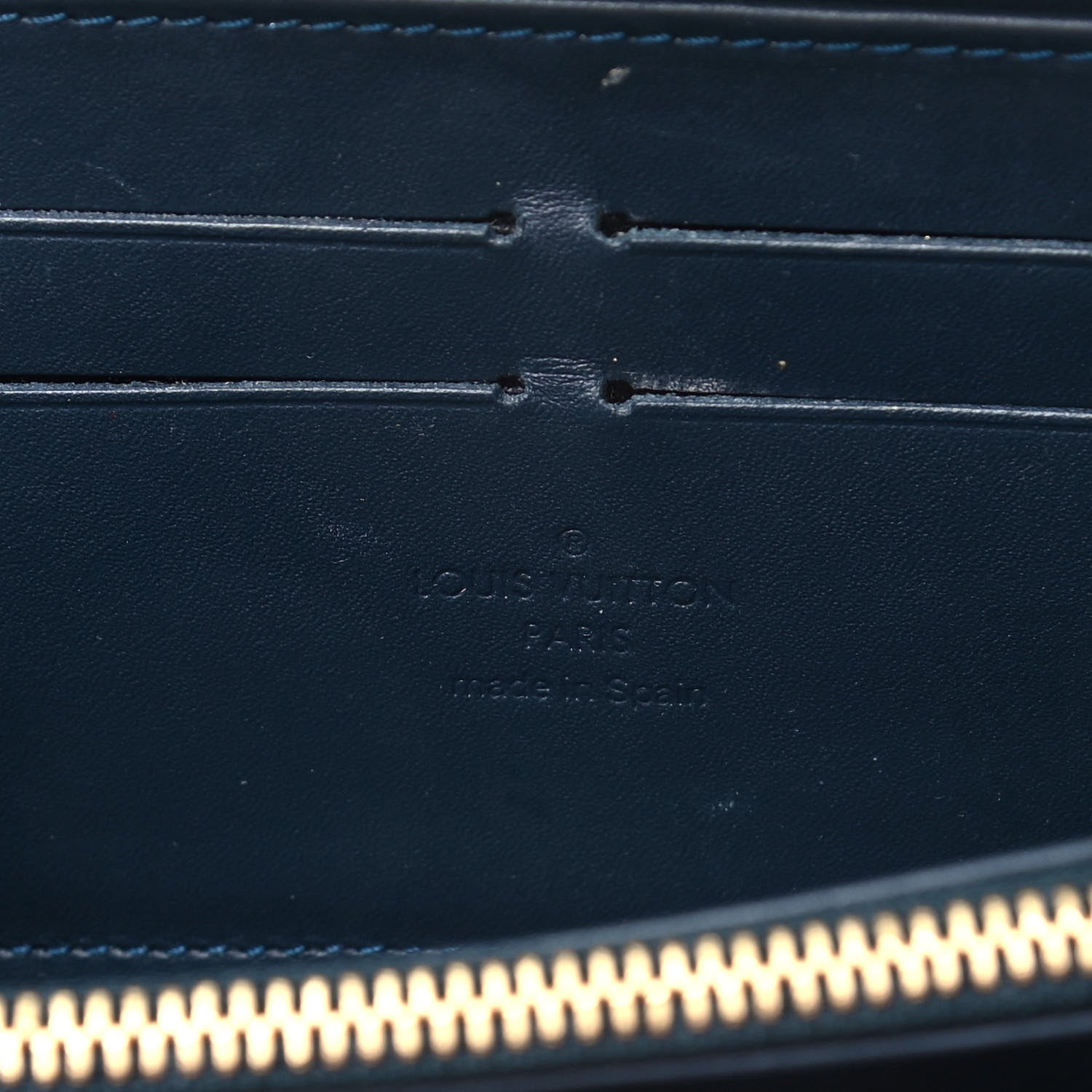 Louis Vuitton Vernis Zippy Wallet Blue Nuit 6 of 11