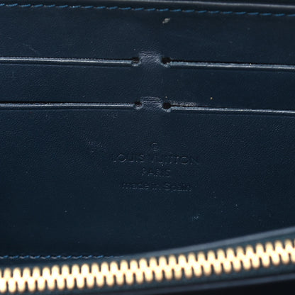 Louis Vuitton Vernis Zippy Wallet Blue Nuit 6 of 11