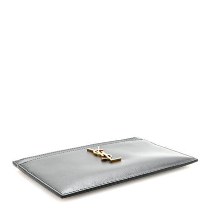Saint Laurent Smooth Calfskin Monogram Zip Bill Pouch Black 4 of 8
