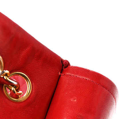 Chanel Lambskin Quilted Small Double Flap Red 13 of 16