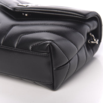 Saint Laurent Calfskin Y Quilted Monogram Toy Loulou Crossbody Bag Black 8 of 10
